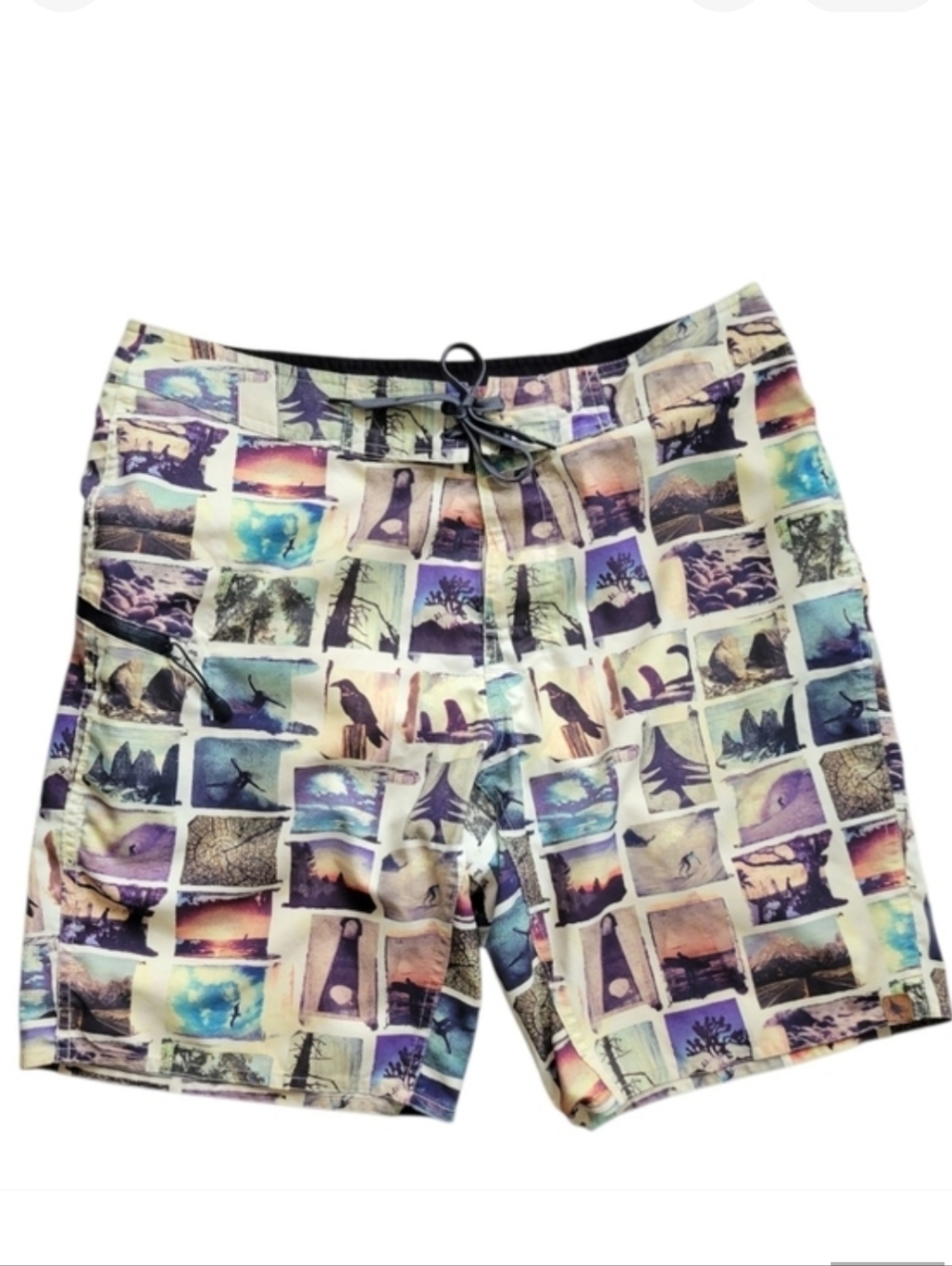 HippyTree Mens Board Shorts Photo Nature Collage Swim Trunks Beach Surfer 34